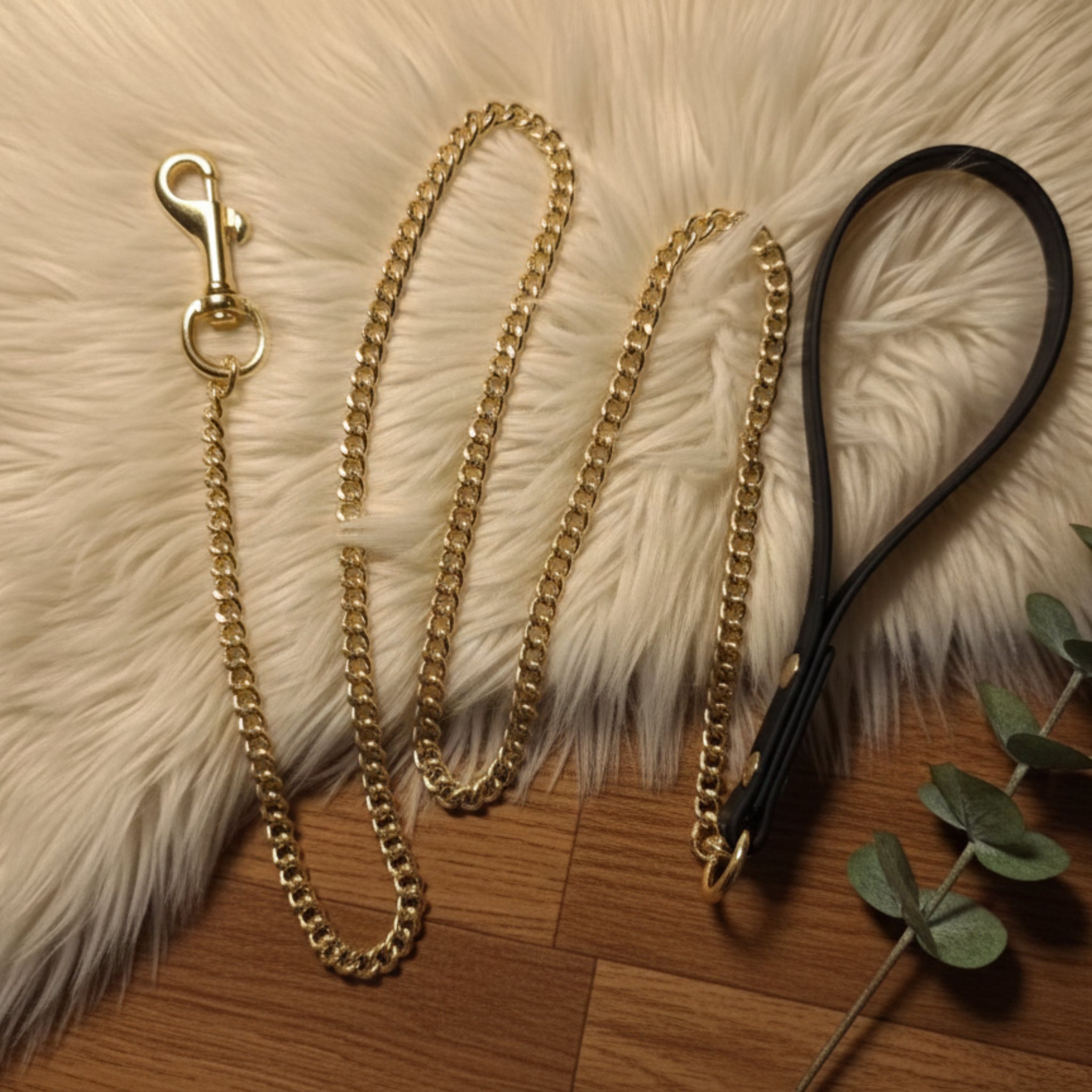 Guinzaglio in Acciaio e Biothane Chain Lead per Cani